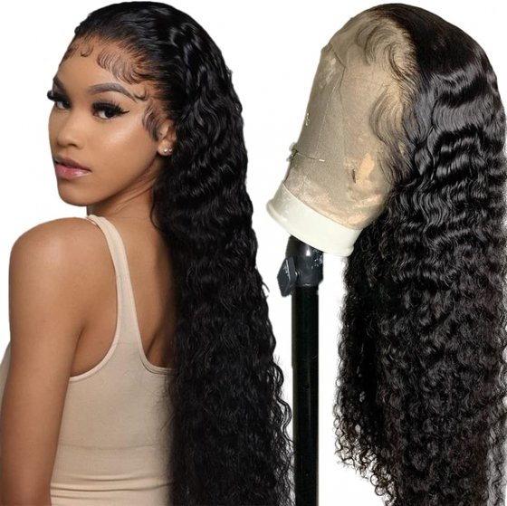 Human Hair Lace Front Wigs 13x4 Lace Wigs Deep Wave 150% Density Wigs for Women Natural Hairline with Baby Hair