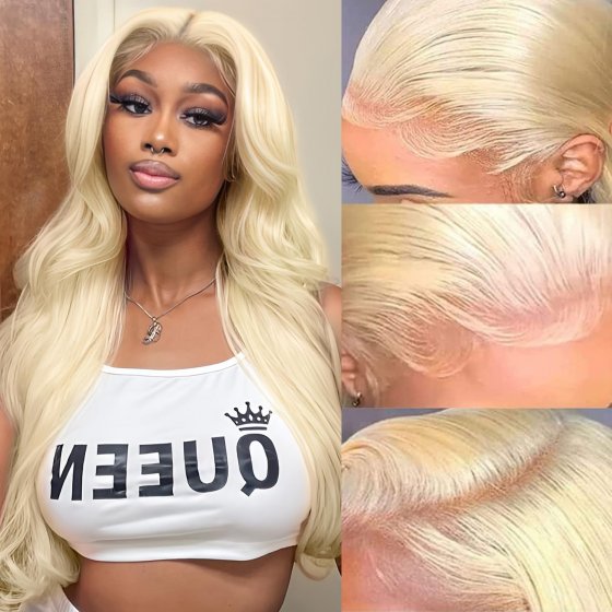 Blonde Color Lace Front Wigs 13x6 Lace Wigs 150% Density 613 Color Body Wave Hair Transparent Lace Wigs for Women